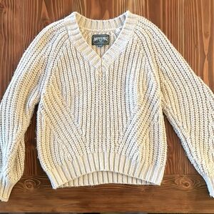 American Eagle Women’s XS Oversized Knitted V Neck Sweater Gently Used